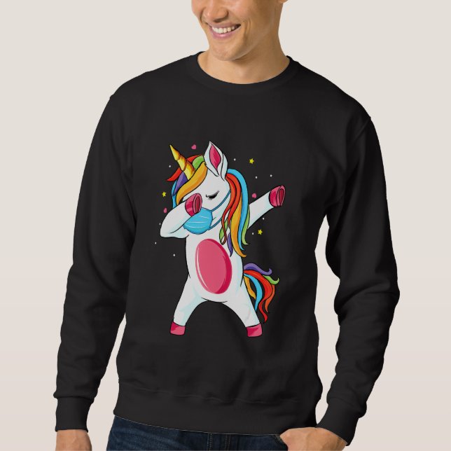 Moletom Dab Unicorn Dabbing Unicorn Mouth Guarda Brething (Frente)
