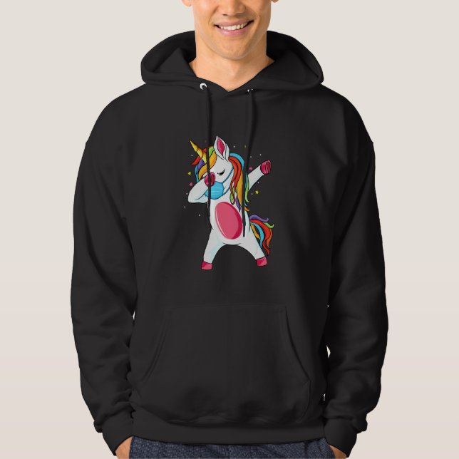 Moletom Dab Unicorn Dabbing Unicorn Mouth Guarda Brething (Frente)