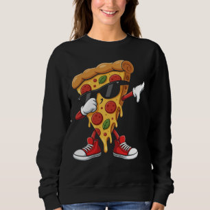 Moletom Dabando Pizza Crianças Óculos Legais Fatia de Pizz