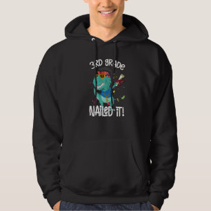 Moletom Dabbing 3rd Grade Dinosaur Rex Graduation Nail I
