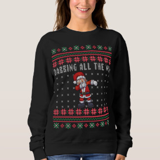 Moletom Dabbing All Way Santa Claus Ugly Christmas