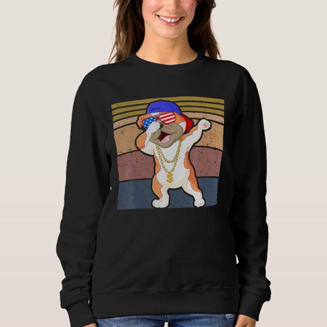 Moletom Dabbing American Pug Dab Puppy Dog Retro (Frente)