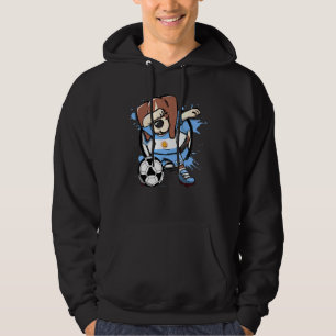 Moletom Dabbing Beagle Dog Argentina Soccer Fans Jersey Fo