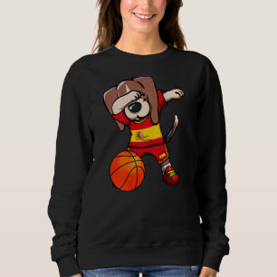 Moletom Dabbing Beagle Dog Espanha Jersey Basquetebol espa