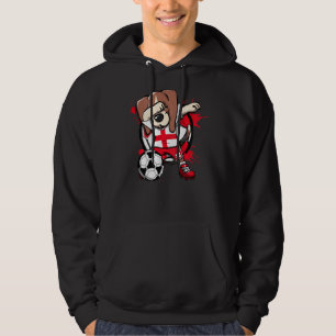 Moletom Dabbing Beagle Dog Inglaterra Soccer Fans Jersey F