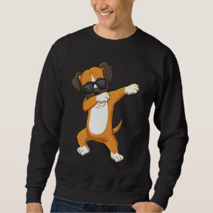 Moletom Dabbing Boxer Vestindo óculos de sol Dab Dance Gir