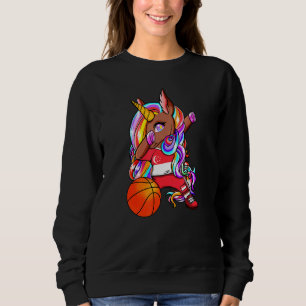 Moletom Dabbing Brown Skin Unicorn Cingapura Basquete Fa