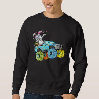 Moletom Dabbing Bunny Happy Easter Monster Truck Kids Boy