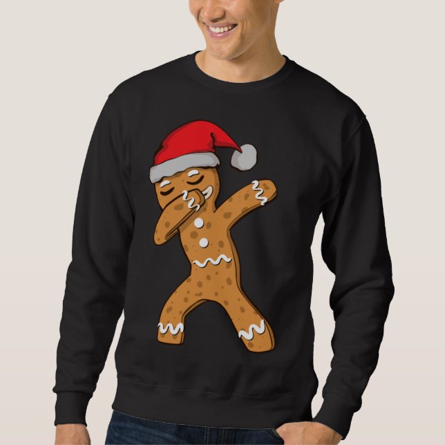Moletom Dabbing Dab Gingerbird Man Christmas (Frente)