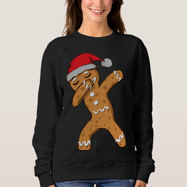 Moletom Dabbing Dab Gingerbird Man Christmas (Frente)