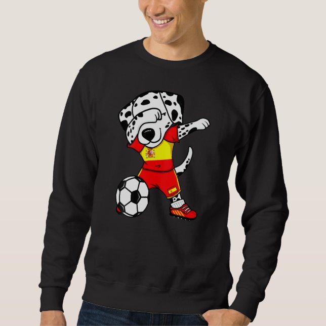 Moletom Dabbing Dalmatic Espanha Soccer Fans Jersey Espanh (Frente)
