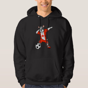 Moletom Dabbing French Buldogue Canada Soccer Fans Jersey 