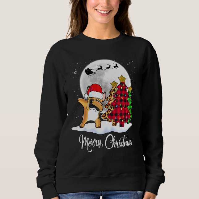 Moletom Dabbing French Buldogue Dab Dog Christmas Tree Xma (Frente)
