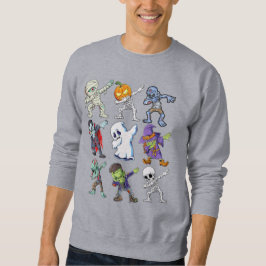Moletom Dabbing Halloween Boys Skeleton Zombie Mummy