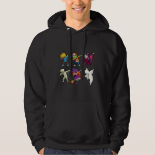 Moletom Dabbing Halloween Boys Skeleton Zombie Scary Pumpk