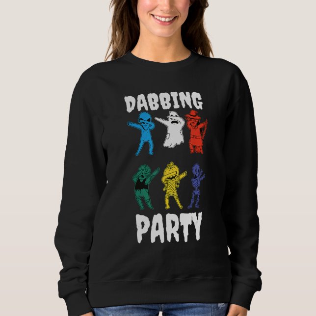 Moletom Dabbing Halloween Party Monsters Ghouls Al (Frente)