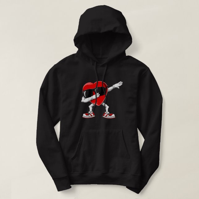 Moletom Dabbing Heart Engraçado Gifts Mens Garotos Namorad (Frente do Design)