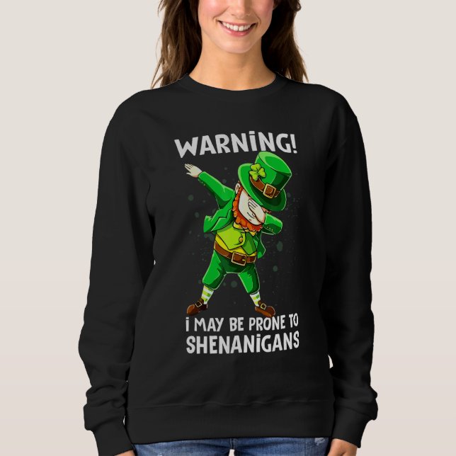Moletom Dabbing Leprechaun Shenanigans Irish (Frente)
