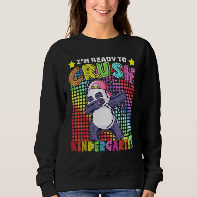 Moletom Dabbing Panda Kindergarten De Volta Ao School Boy (Frente)