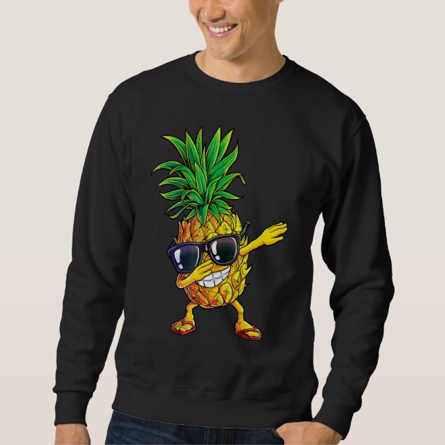 Moletom Dabbing Pineapple Sunglass Aloha Hawaii Havaí (Frente)