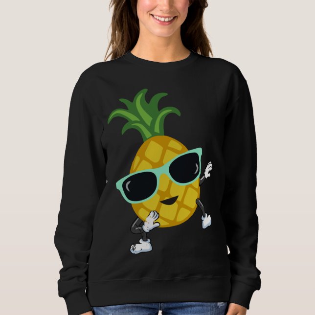 Moletom Dabbing pineapple sunglasses pool party for men wo (Frente)