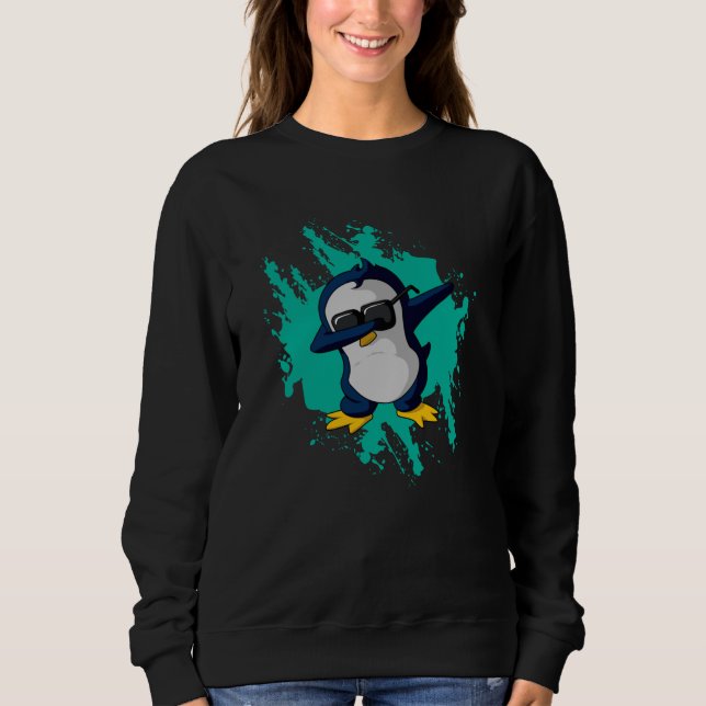 Moletom Dabbing Pinguin Dab Fold Ice Funny Ideia Legal (Frente)