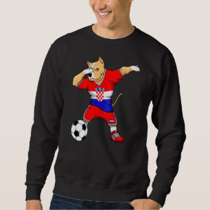 Moletom Dabbing Pitbull Croácia Soccer Fans Jersey Croácia