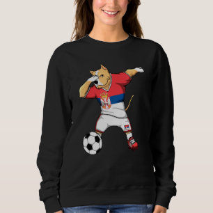 Moletom Dabbing Pitbull Sérvia Soccer Fans Jersey Sérvio