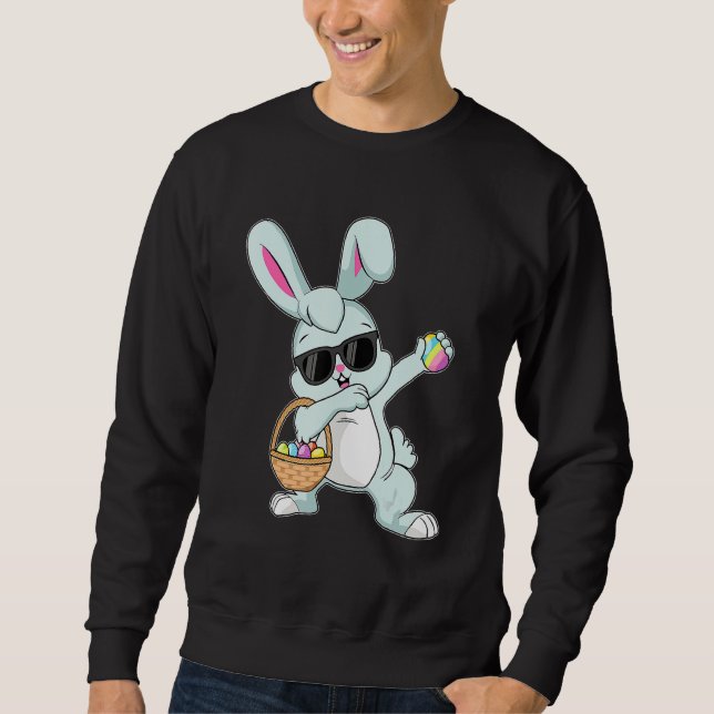 Moletom Dabbing Rabbit Páscoa Day Ovos Bunny Dabbing Boys (Frente)
