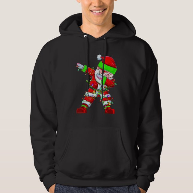Moletom Dabbing Santa For Boys Girls Kids Christmas Tree L (Frente)