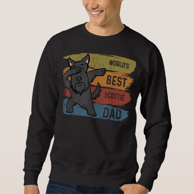 Moletom Dabbing Scottish Terrier Pai Dab For Kids Men (Frente)