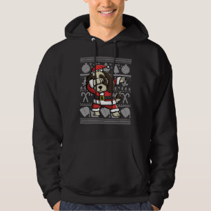 Moletom Dabbing Shih Tzu Ugly Christmas Sweater Graphic