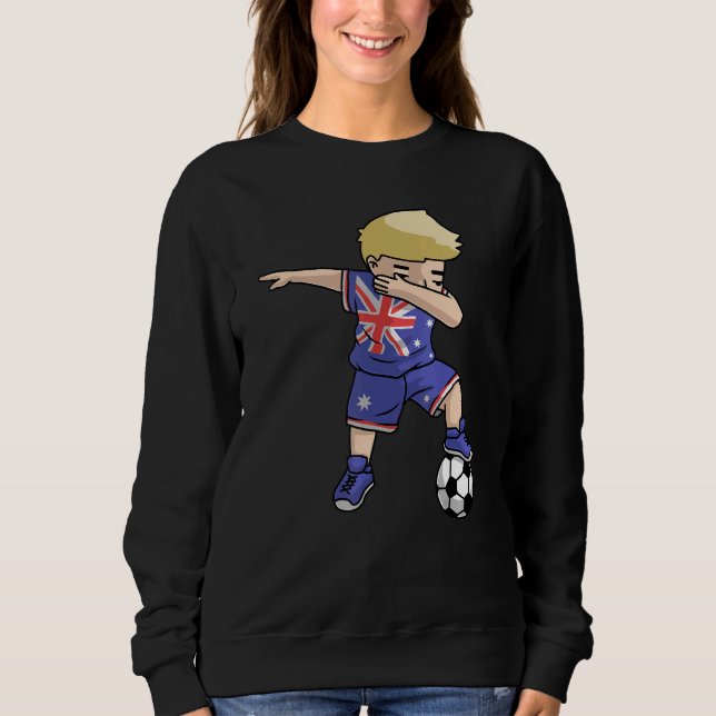 Moletom Dabbing Soccer Boy Austrália Boot (Frente)