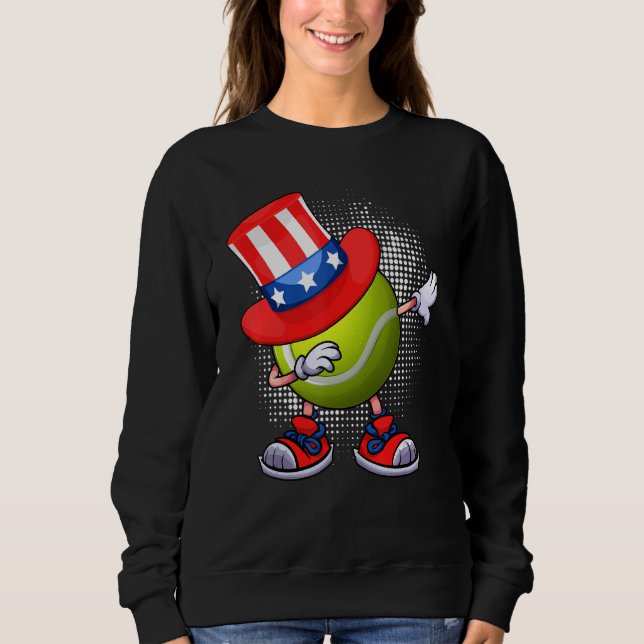Moletom Dabbing Tênis Ball Tio Sam Hat American Flag 4t (Frente)