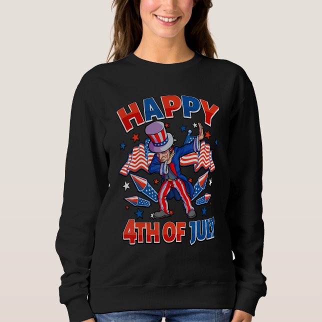 Moletom Dabbing Tio Sam 4 De Julho Boys Men American (Frente)