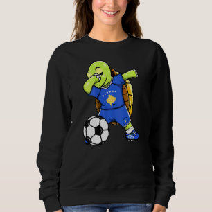 Moletom Dabbing Turtle Kosovo Soccer Fans Jersey Kosovar F