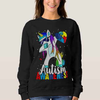 Moletom Dabbing Unicorn Autism Awareness Kids Girls Boys B