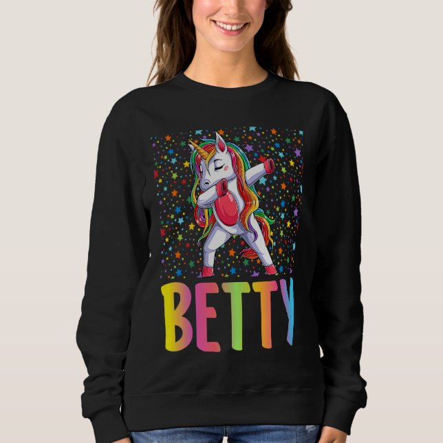 Moletom Dabbing Unicorn Betty (Frente)