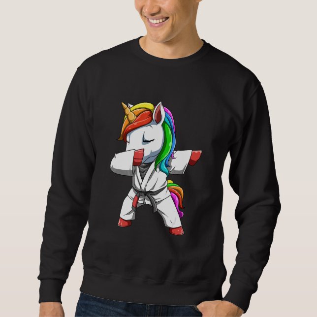 Moletom Dabbing Unicorn Brasileiro Jiu Jitsu E Bjj 1 (Frente)