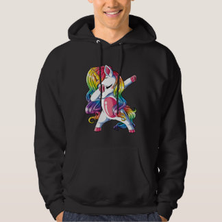 Moletom Dabbing Unicorn Girls Kids Rainbow Dab Dance Squad