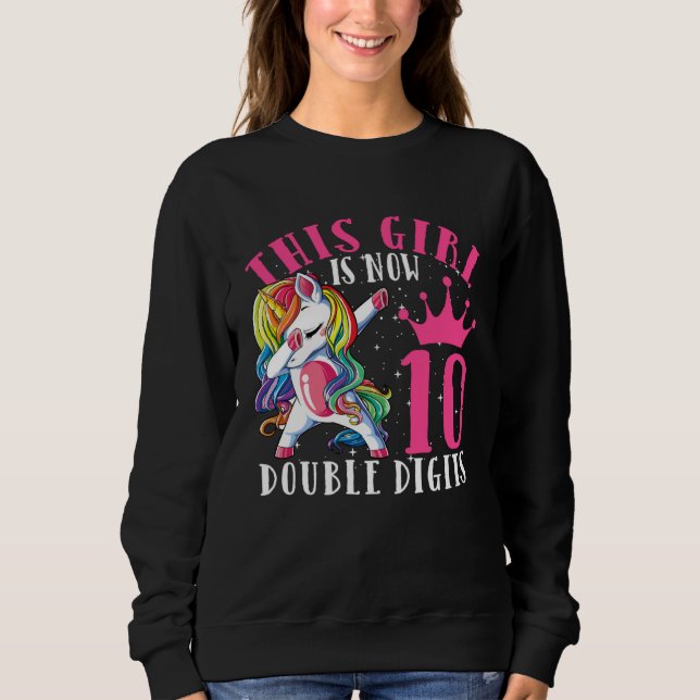 Moletom Dabbing Unicorn  Girls Kids Women Rainbow Unicorns (Frente)