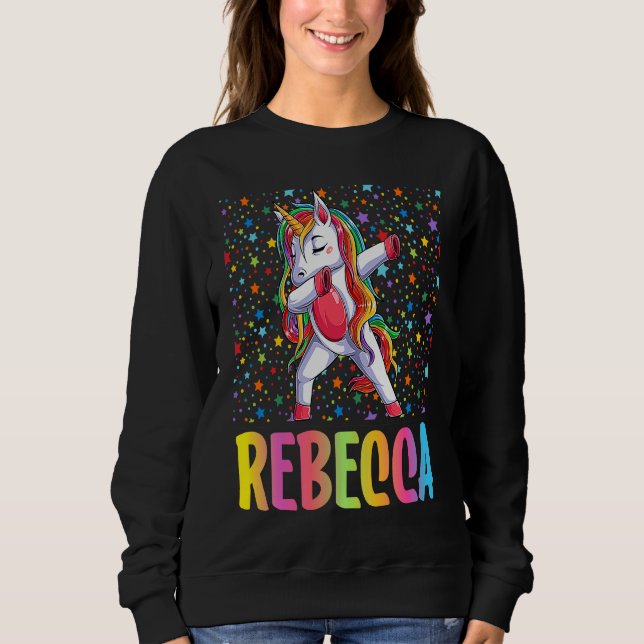 Moletom Dabbing Unicorn Rebecca (Frente)