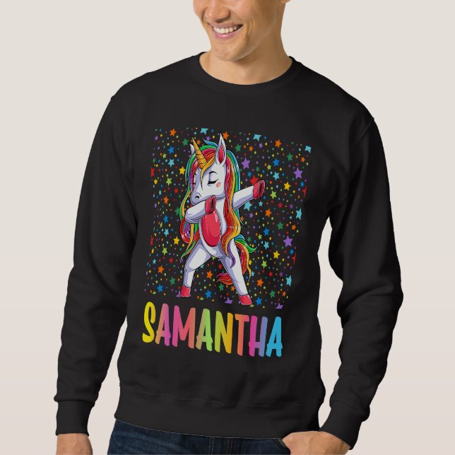 Moletom Dabbing Unicorn Samantha (Frente)