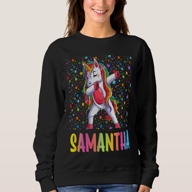 Moletom Dabbing Unicorn Samantha (Frente)