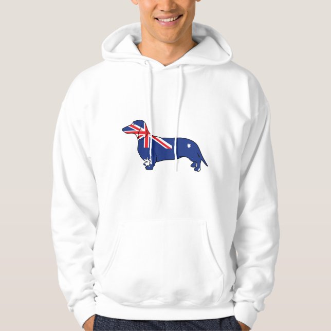 Moletom Dachshund australiano da bandeira (Frente)