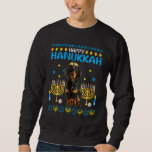 Moletom Dachshund Chanukah judeu feio Hanukkah Sweater Pa<br><div class="desc">Dachshund Chanukah Judeu Ugly Hanukkah Sweater Pajama.</div>