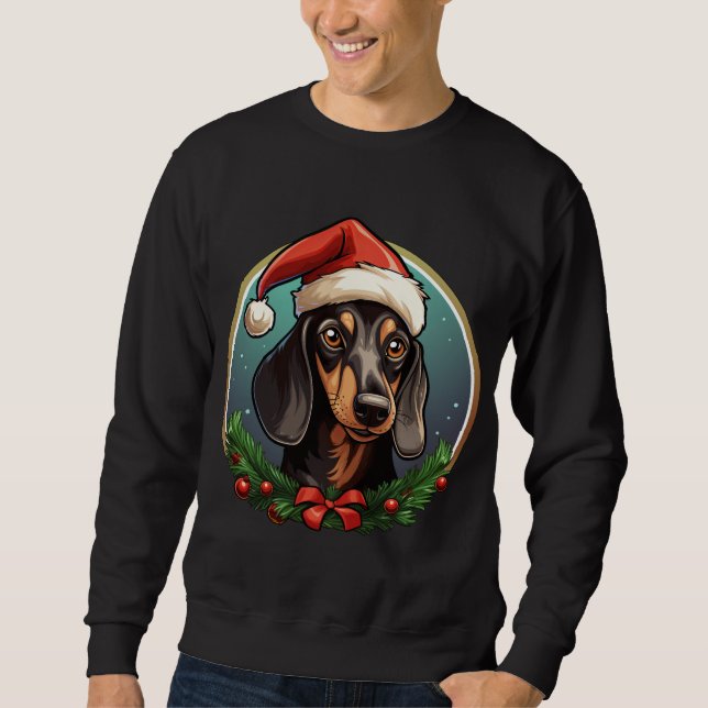 Moletom Dachshund Christmas (Frente)