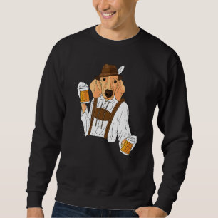 Moletom Dachshund Com Lederhosen Dog Beer Prost Oktoberfe