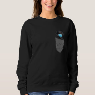 Moletom Dachshund Com Máscara No Chest Pocket Dog Teckel D