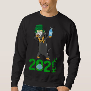 Moletom Dachshund Dabbing Leprechaun Em Uma Diversão De Pa